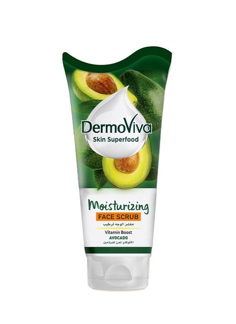 Dermoviva Moisturizing Face Scrub Vitamin Boost Avocado Effectively Removes Impurities from your Skin -150ml