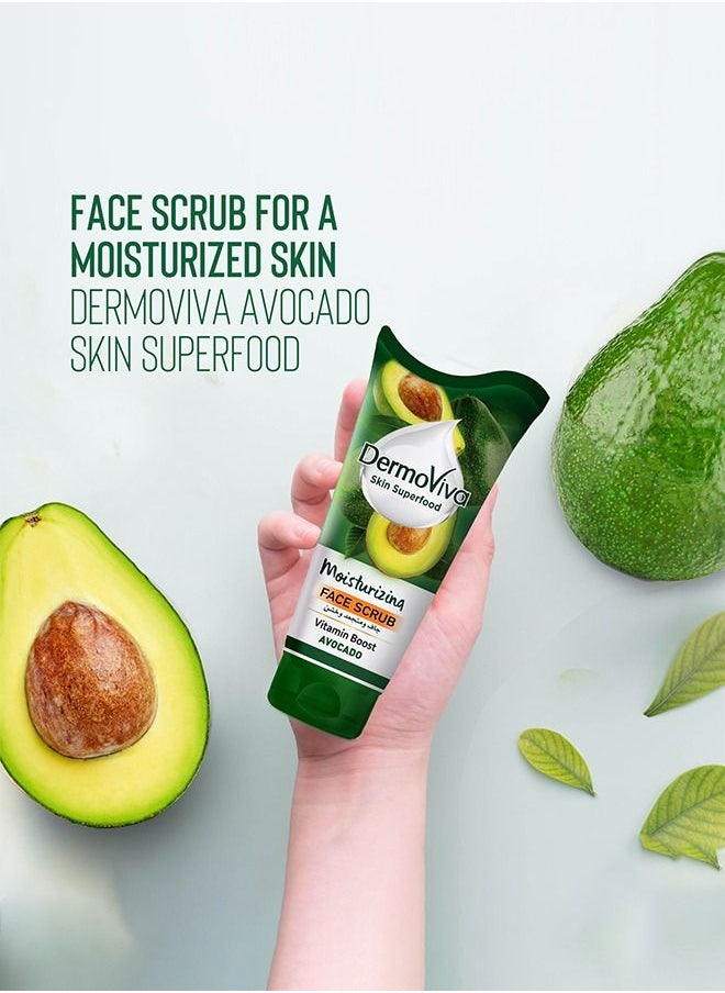 Dermoviva Moisturizing Face Scrub Vitamin Boost Avocado Effectively Removes Impurities from your Skin -150ml