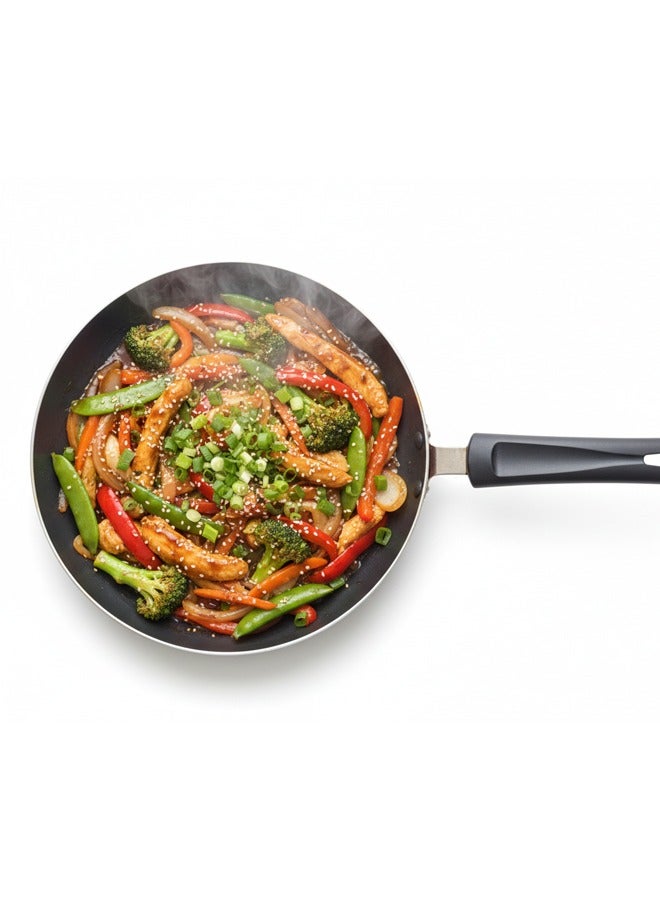 British Chef Aluminum 22cm Frypan Strong Aluminum Body With Non-Stick Coating And Safe Bakelite Handle, BC189 - Image 2