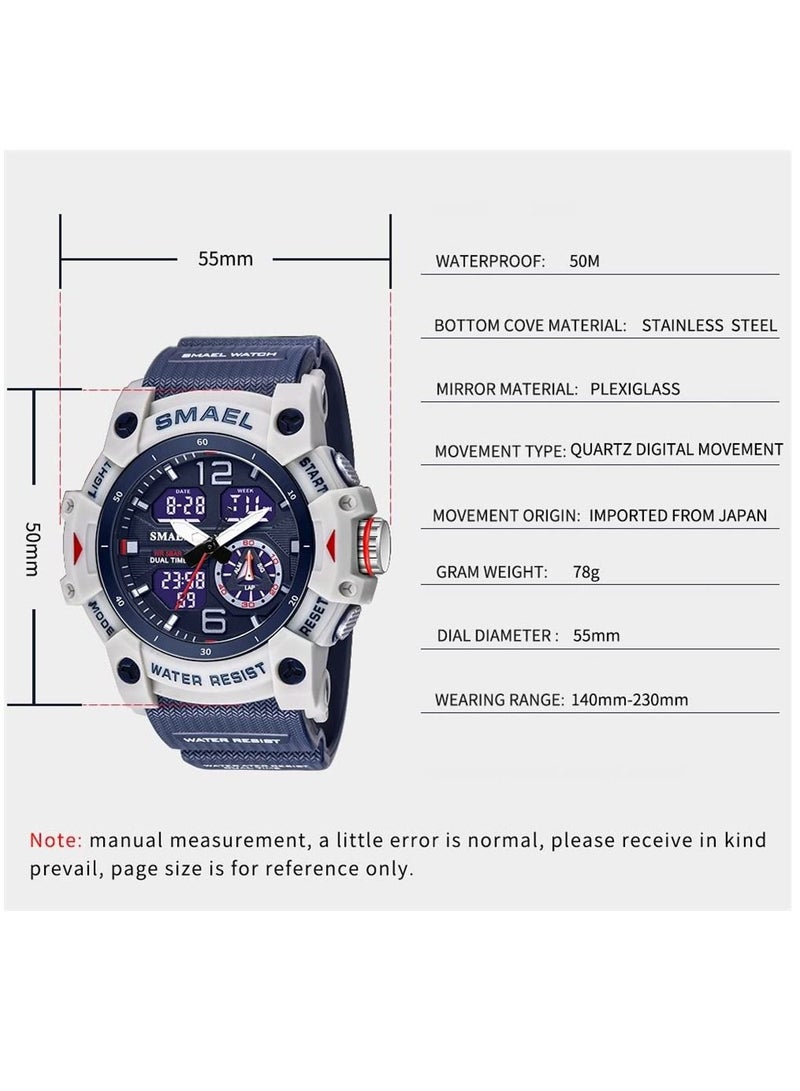 SMAEL Outdoor Sports Digital Watch Wristwatch LED Stopwatch Waterproof - Image 4