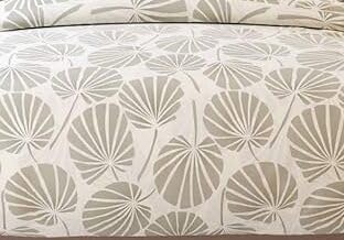 TIB Glace Cotton King Size Bedsheet with 2 Pillow Covers,Bedsheet for Double Bed,90X100 Inches| 140 GSM, Cream Leaves Pack of 3 - Image 2