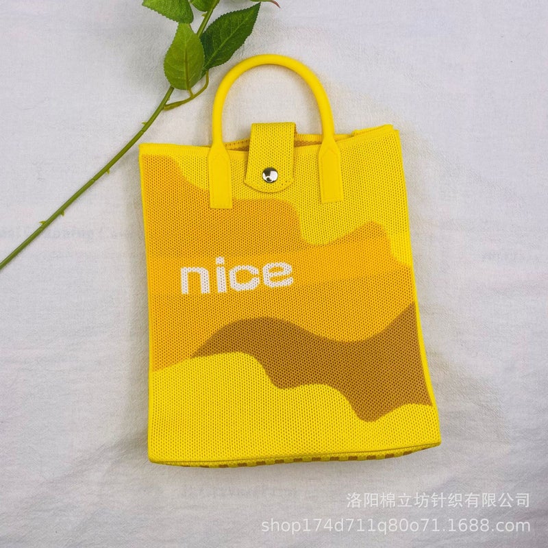 New Handbag Cartoon Bag Mini Knitted Bag Mobile Phone Bag Coin Purse Compact Portable Crossbody Bag Women'S Bag - Image 1