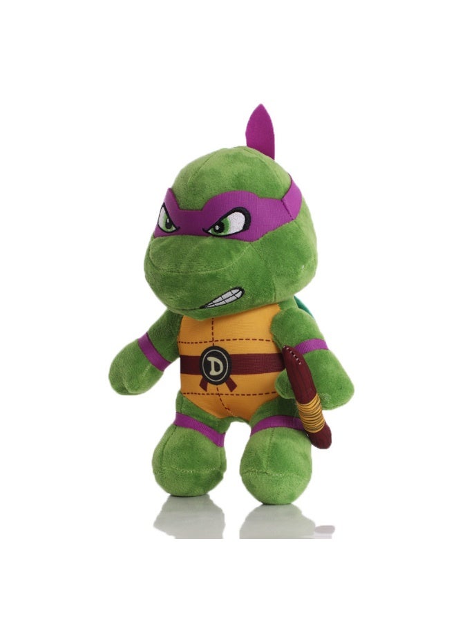 Teenage Mutant Ninja Turtles 25cm Adorably Cuddly Q - version Purple - Eyed - Masked Ninja Turtle Plush Toy - A Premier Birthday Gift and All - Around Decor for Bedroom, Living Room, Desk & Office, Doubling as a Stress - Busting Companion - Image 2