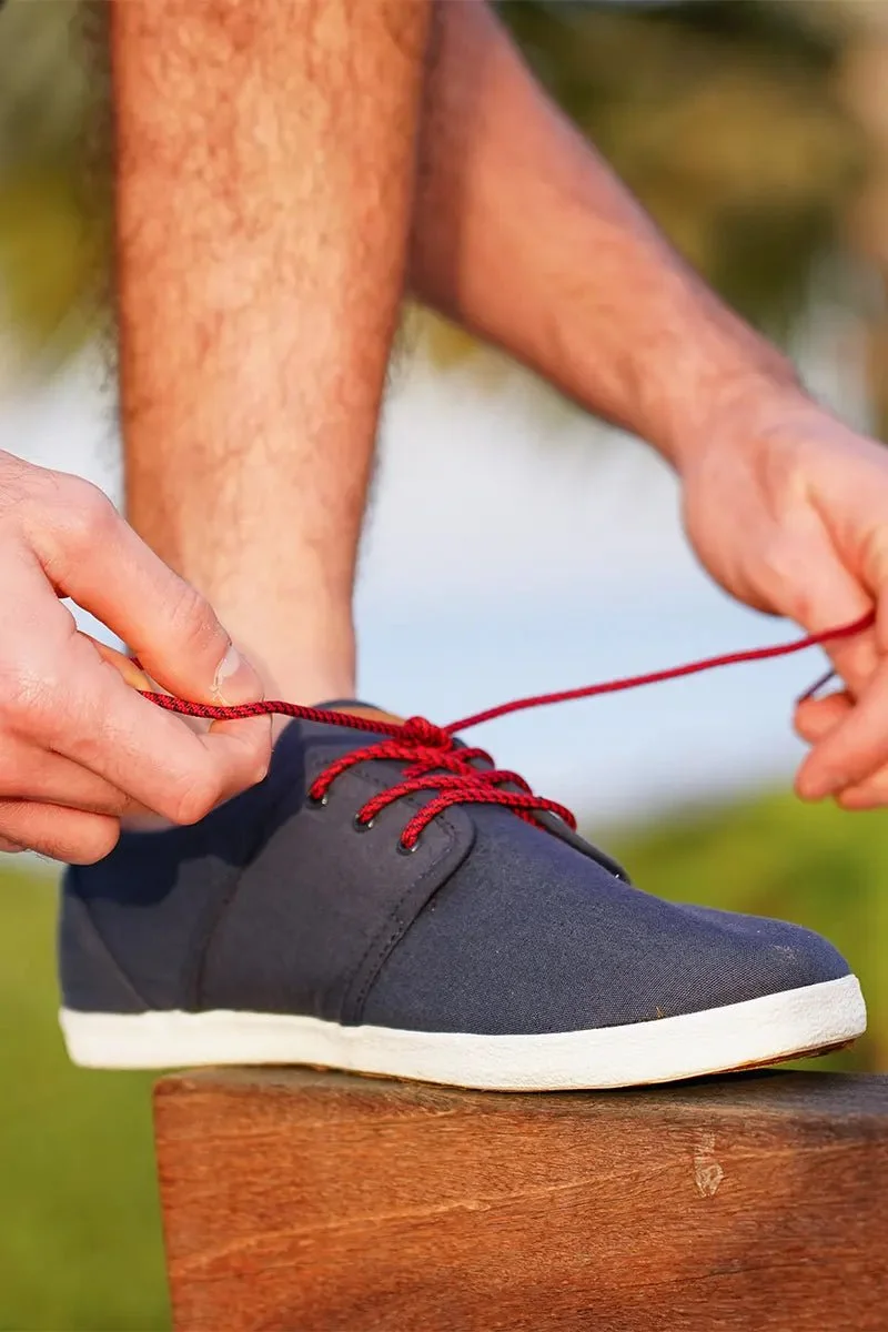 Faguo Cypress - Navy Blue Cotton Trainers