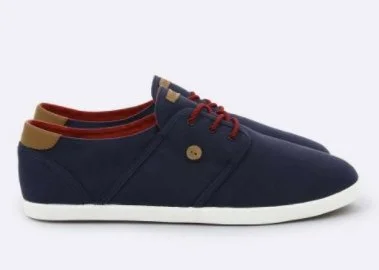 Faguo Cypress - Navy Blue Cotton Trainers