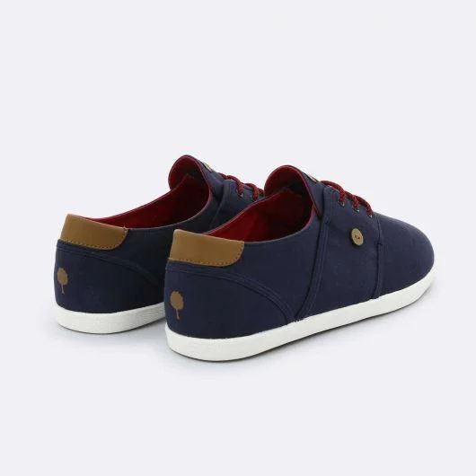 Faguo Cypress - Navy Blue Cotton Trainers