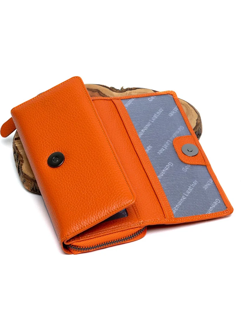 HKY 3623 Genuine Leather Large Size Women's Wallet