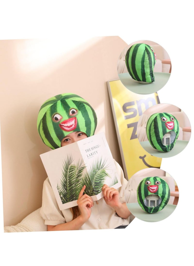 CMGTYYD - Hat Funny Fruit Headwear, Cosplay Cap One Size Strawberry Cap Plush Fun Fruit Hats Carnival Head Cover for Carnival Cosplay Dress Up Supply Party Supplies - Image 1