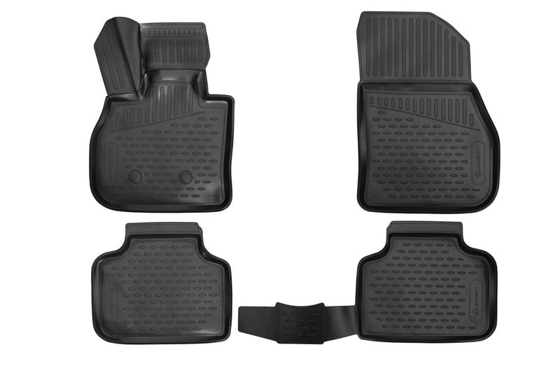 Element Fit Custom Fit Floor Mats for Mini Countryman F60 R60 2016-2020 3D Rubber Mats,Black - Image 1