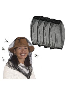 SYOSI 4pcs High Quality Mosquito Net Net Insect Mask, Soft and Durable Fly Net for Camping Hiking Fishing Outdoor Activities  - Image 1