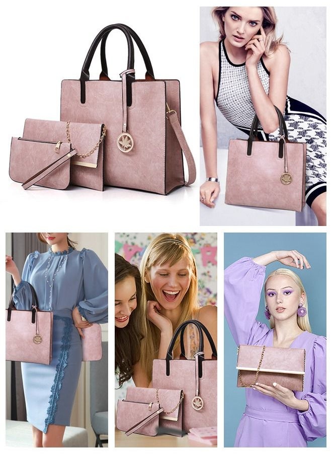 HomarKet - Women's Shoulder Crossbody Tote and Handbag Set Of 3 for Traveling Party Shopping Gift and Casual Use - Image 1