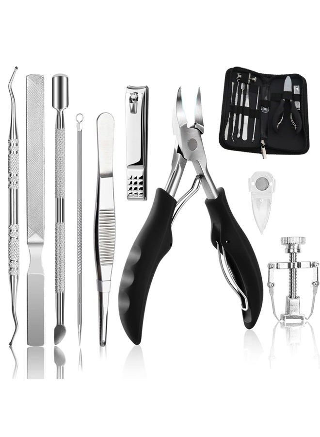 Bcabo Upgraded 6Pcs/set Ingrown Toenail Tools Kit, Premium Nail Treatment Foot Tool, Ingrown Toenail Removal Correction Clippers, Surgery Grade Ingrown Toe Nail File and Lifter, Professional Pedicure Tools - Image 1