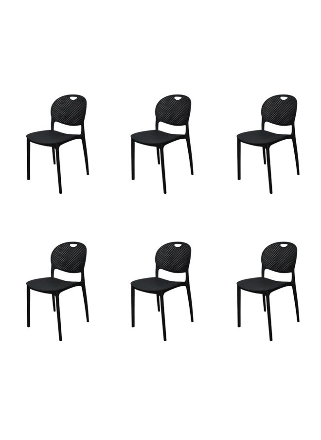 JILPHAR FURNITURE Jilphar Furniture Polypropylene Armless Chair 1209A set of 6pcs 