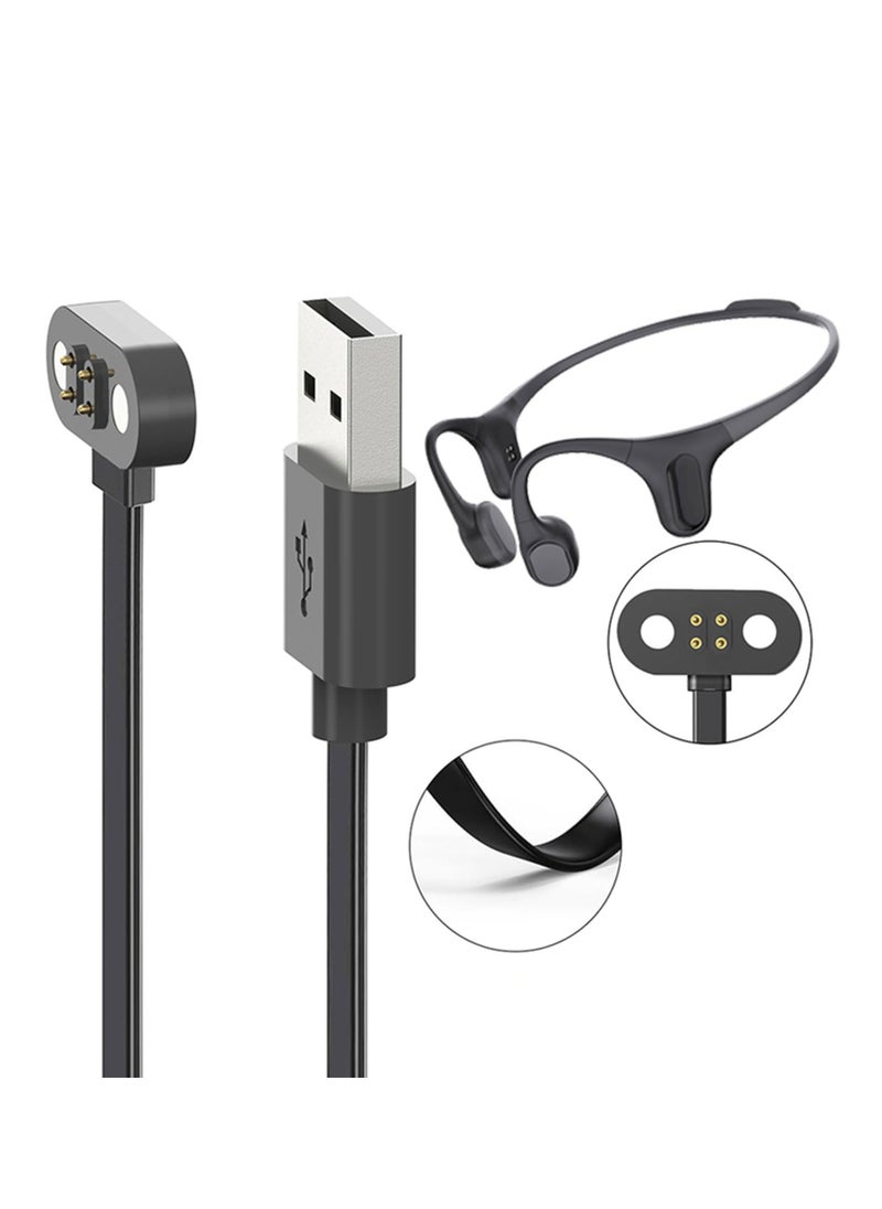 Generic - Charger Adapter Replacement 5V USB Charger Cord Earphone Magnetic Suction Charging For Mojawa Run Plus - Image 1