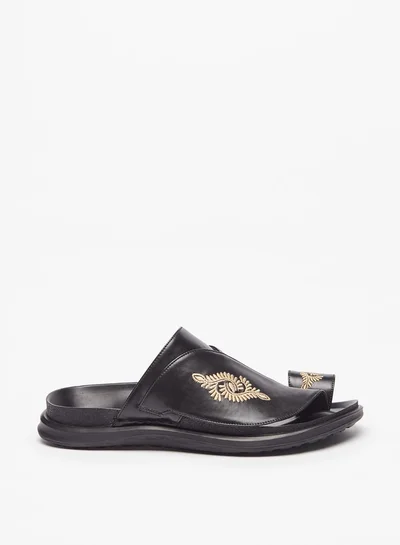 Al Waha Mens Embroidered SlipOn Arabic Sandals