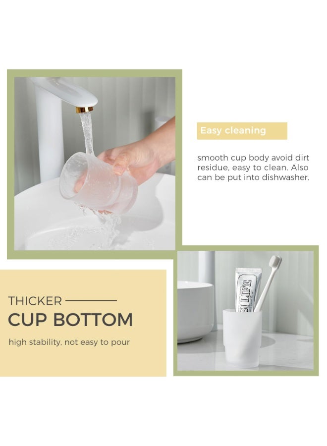 KISSUN Frosted Glass Tumbler for Bathroom - Replacement Rinsing Cup for Toothbrush Holder - Image 5