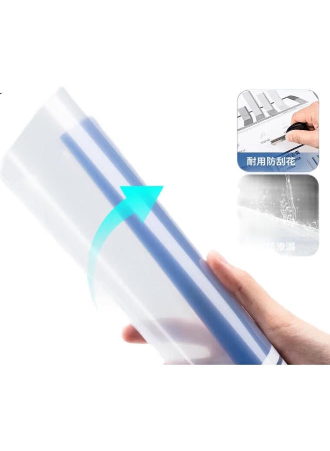 Deli 5 A4 Colorful Transparent Lever Arch Files/Slide Bar Files/Report Files/Document Folders, 25Mm Wide Spine, Resume And Document Folders, 63102 Random Color - Image 1