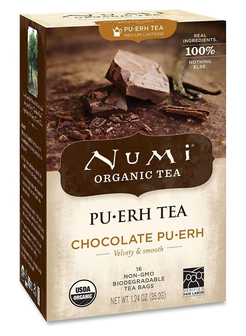Numi Organic tea packed with brewed chocolate Hygienic packaging
