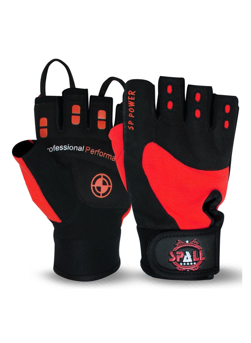 سبال قفازات رفع الأثقال في صالة الألعاب الرياضية من أجل تمارين رفع الطاقة واللياقة البدنية ورفع الأثقال والدمبل المعلق وتمارين البناء الرياضية وتدريبات السحب مثالية للرجال والنساء - Image 1