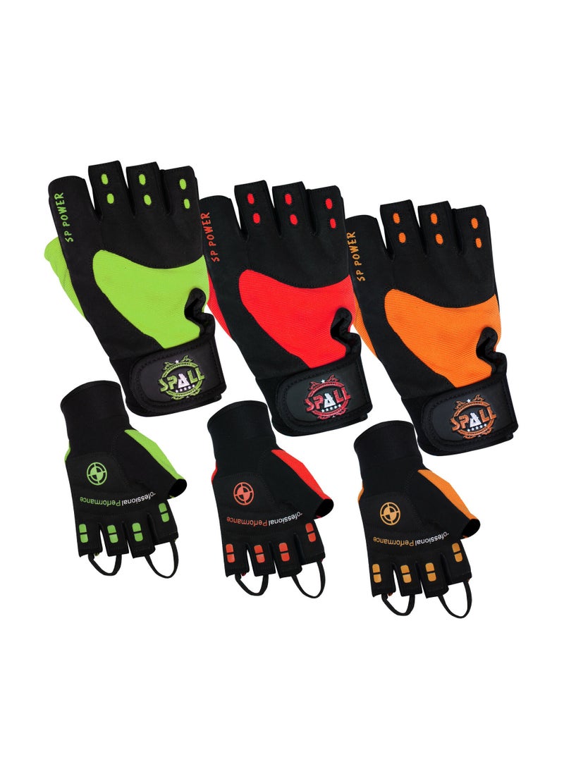 سبال قفازات رفع الأثقال في صالة الألعاب الرياضية من أجل تمارين رفع الطاقة واللياقة البدنية ورفع الأثقال والدمبل المعلق وتمارين البناء الرياضية وتدريبات السحب مثالية للرجال والنساء - Image 2