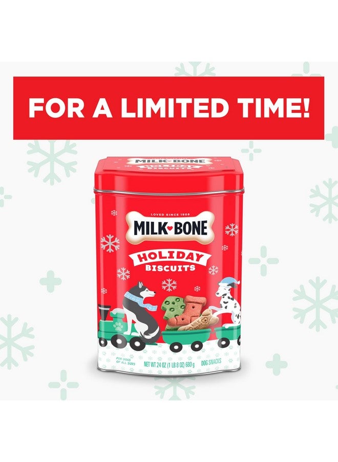 MILK-BONE Limited Edition Holiday Dog Treats, Small Biscuits, 24 Ounce Reusable Tin  - Image 4