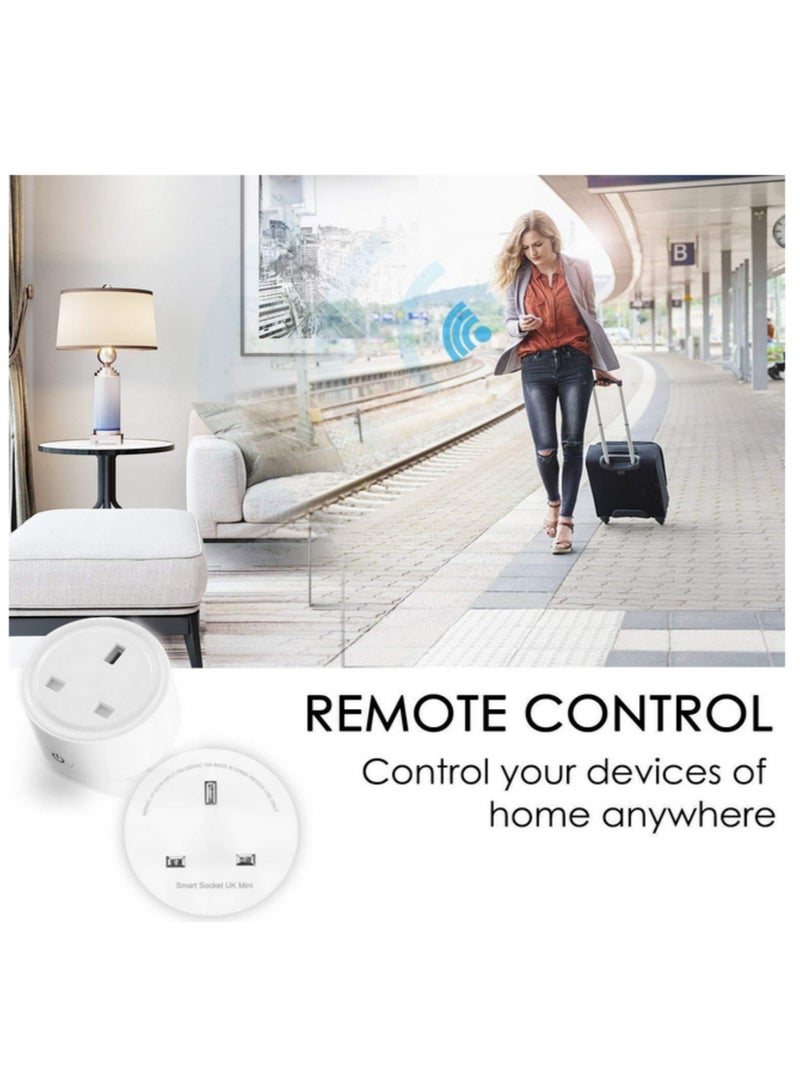 1PCS Smart Wifi Plug Socket for Home Automation iOS Android App Remote Control Works with Amazon Alexa Echo Google Home Assistant IFTTT Compatible - Image 4