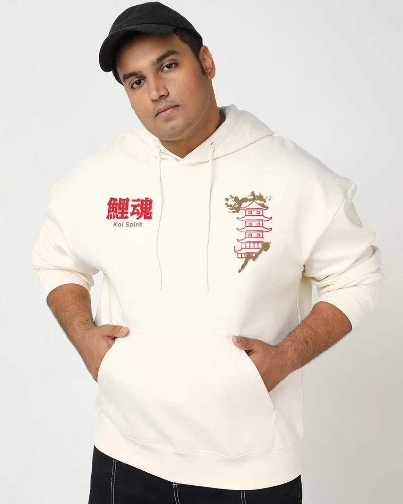 بيواكوف هوديز رجالي كبير الحجم بطبعة جاردينيا كوي سبيريت