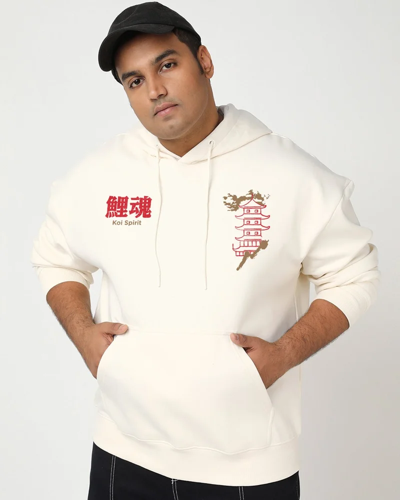 بيواكوف هوديز رجالي كبير الحجم بطبعة جاردينيا كوي سبيريت