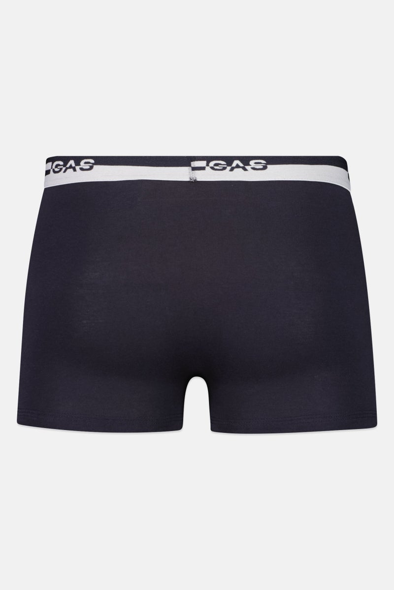 GAS Men Brand Logo Trunk Underwear, Navy - Image 2