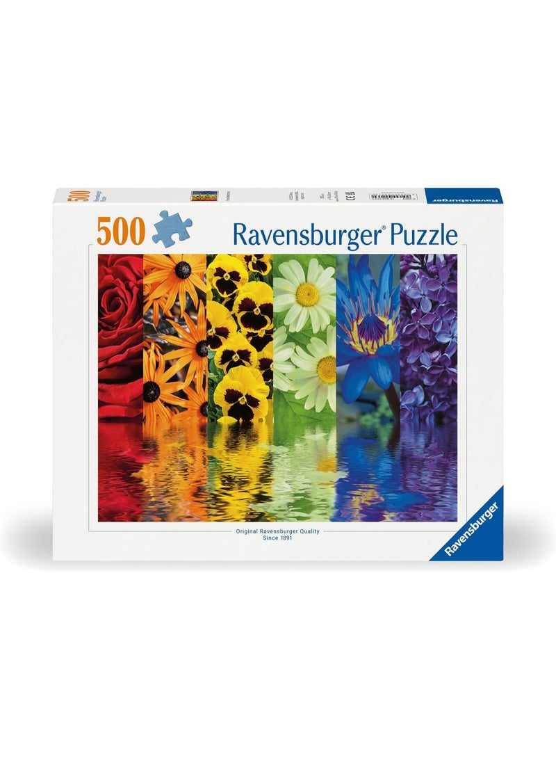 Ravensburger Floral Reflections 500 Piece Jigsaw Puzzle – Premium Quality Puzzle for Adults and Teens, Softclick Precision Fit, Vibrant Floral Artwork, Stress Relief and Mindful Indoor Activity Gift | 12000213-0 - Image 2