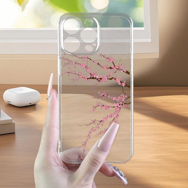 Phone Case 1pc Mixed Color 1 Chinese Elegant Plum Branch Pattern Protective Cover TPU Anti Fall Shockproof Phone Case Compatible With Apple Iphone 11 Pro - Image 5