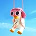 Motaney Swinging Duck Car Hanging Ornament Pink Car Mirror Hanging Accessories Cute Car Charm Pendant Rear View Mirror Accessories Car Interior Accessories Small Gifts OfficeHomeRoom Decor - Image 2