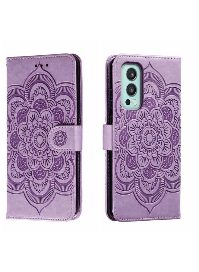 اس-توب جراب جلدي لهاتف OnePlus Nord 2 5G بنقشة ماندالا الشمسية - Image 1