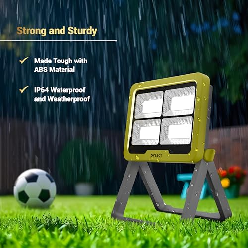 Dylect® Luxe Solar Camping Light – Portable LED for Camping, Hiking & Outdoor Use |2 in 1 Charging- Solar & USB Type-C 220v, Power Bank & Hazard Lighting| IP64 Waterproof| ABS Built (Green) - Image 3