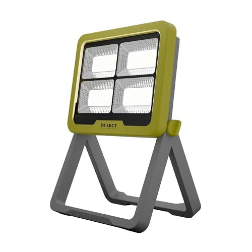 Dylect® Luxe Solar Camping Light – Portable LED for Camping, Hiking & Outdoor Use |2 in 1 Charging- Solar & USB Type-C 220v, Power Bank & Hazard Lighting| IP64 Waterproof| ABS Built (Green) - Image 1