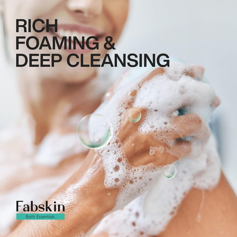 Fabskin ليفة للاستحمام وفرشاة تدليك فروة الرأس للرجال والنساء | وردي - Image 3