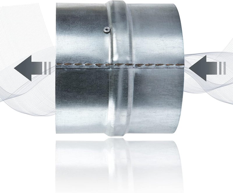 MIVIDE MIVIDE 2Pack 4 inch Backdraft Damper Duct One Way Airflow Ducting Insert for Ducting in Range Hoods Bathrooms Fans and kitchen Fan - Image 5