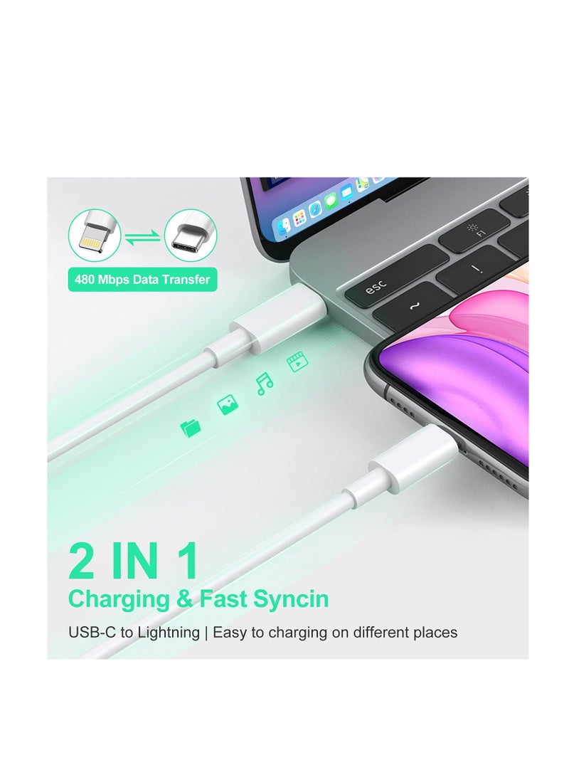 RM - iPhone Charger Cable 1M [MFi Certified] USB C to Lightning Cable Fast Charging Power Delivery PD  iPhone Cable for iPhone 14/14 Pro/14 Plus/14 Pro Max, iPad Pro, iPhone 8-13 All Series - Image 1