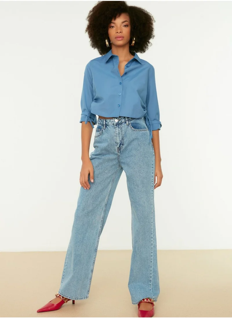 trendyol High Waist Straight Jeans