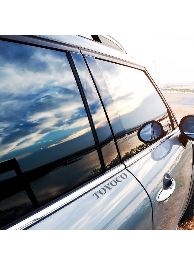 TOYOCO Window Tint Film for Cars, Car Window Tint Window Privacy Film, Car Shade Front Windshield, Heat & UV Block and Scratch Resistant, Blackout Window Film Auto Car Windshield Sun Shade Roll - Image 3