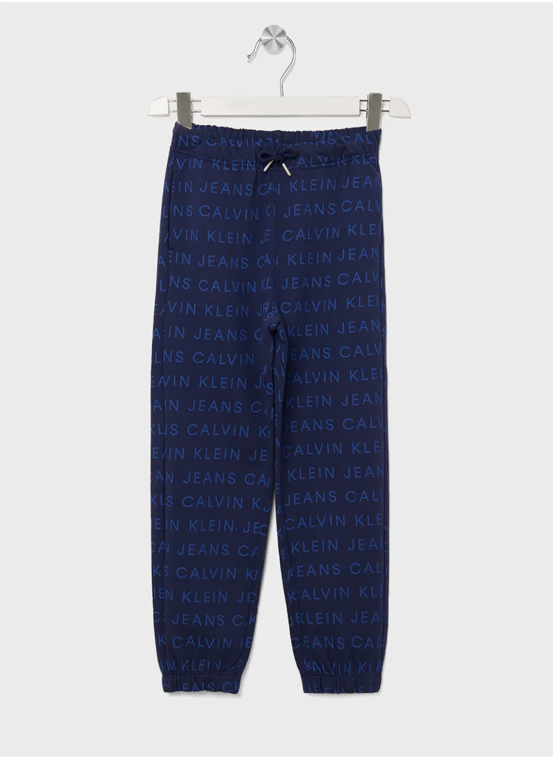 كالفن كلاين جينز Youth All Over Printed Joggers