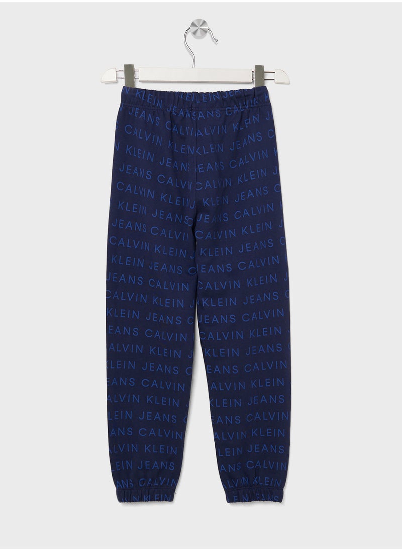 Calvin Klein Jeans - Youth All Over Printed Joggers - Image 1