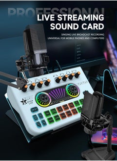 X3 Live Sound Card Audio Mixer نظام الصوت الاحترافي لبطاقة الصوت، خلاط صوت ذكي قابل للتعديل مع لوحة مزج بلوتوث باللون الأسود - pzsku/ZCE0E82722E6FF6943B84Z/45/_/1721901784/ac0af8e9-a032-4f57-937e-44c4ec17a7f9