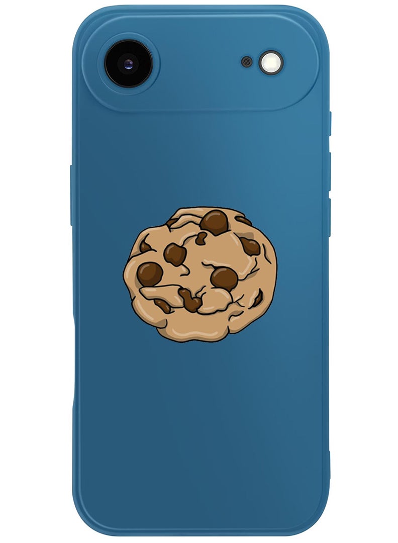 Theodor Protective Slim Fit Case Liquid Silicone Cover with Full Body Protection Anti-Scratch Shockproof Case For Apple iPhone 17 Air (Blue) Cookie - Image 1