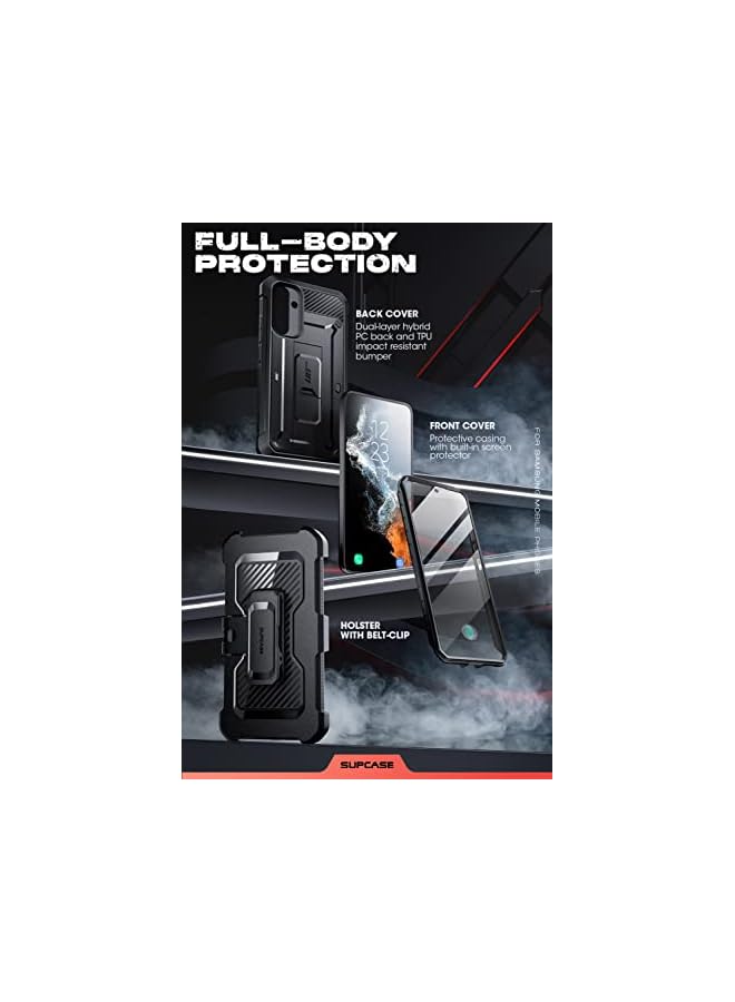 SupCase Unicorn Beetle Pro Case for Samsung Galaxy A54 5G (2022), Full-Body Rugged Belt-Clip & Kickstand Case with Built-in Screen Protector (Black) - Image 5