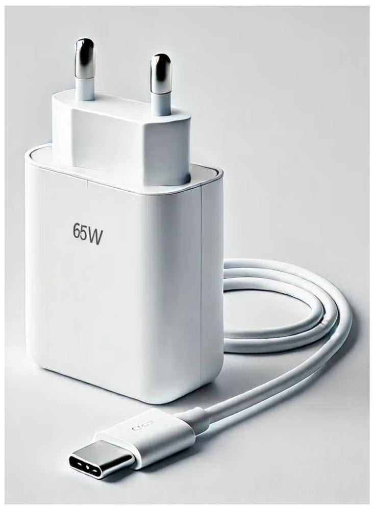 SHOPI 65W Fast Charging Power Adapter with 2 USB-C Ports & 1 USB-A Port – Multi-Port USB Charger with USB-C to USB-C Cable for Smartphones, Tablets & Laptops - Image 2
