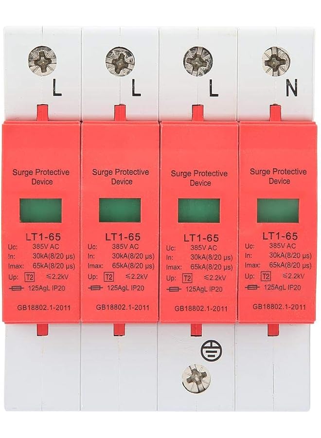 promass 4P Arrester Device 30kA-65kA 385V 3-Phase 4-Wire House Protector Protective Low-voltage Arrester Device - Image 1