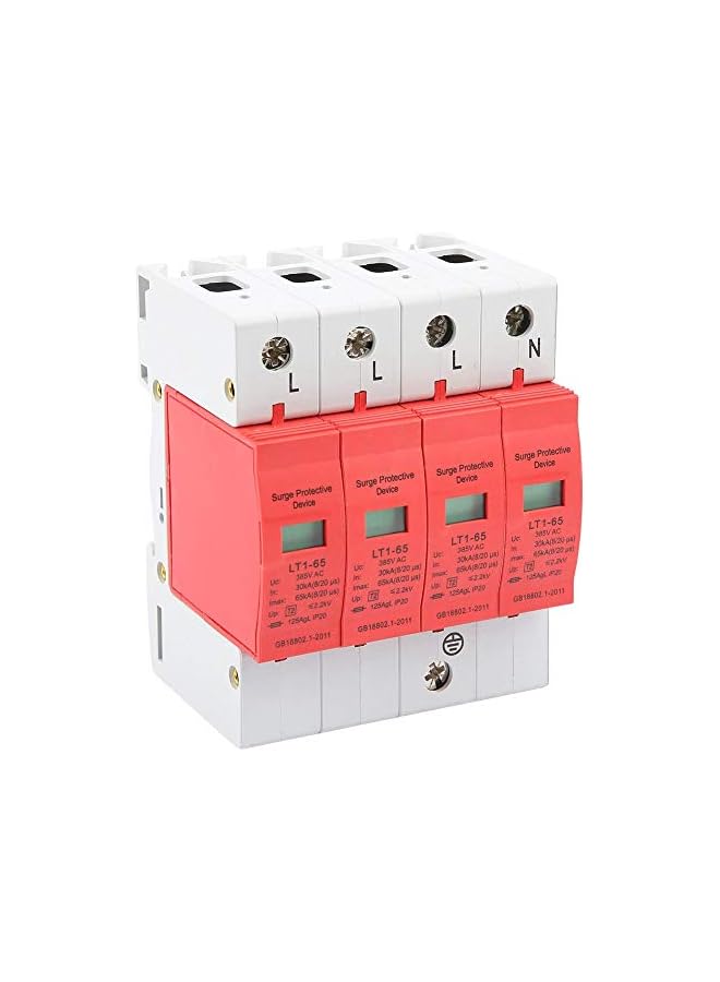 promass 4P Arrester Device 30kA-65kA 385V 3-Phase 4-Wire House Protector Protective Low-voltage Arrester Device - Image 4