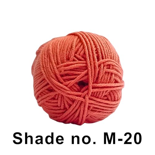 VCR 4ply Baby Soft Pink Yarn, 100 Grams Hank, 190 Meters Length, Acrylic Ball for Crochet and Knitting, Soft Crosia Threads, Pack of 1 Yarn, Suitable for DIY Crafts - Image 2