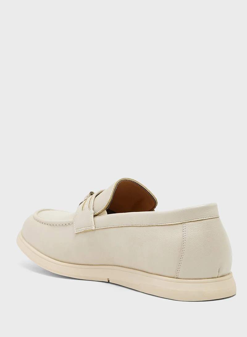Robert Wood Tassel Detail Smart Casual Slip Ons